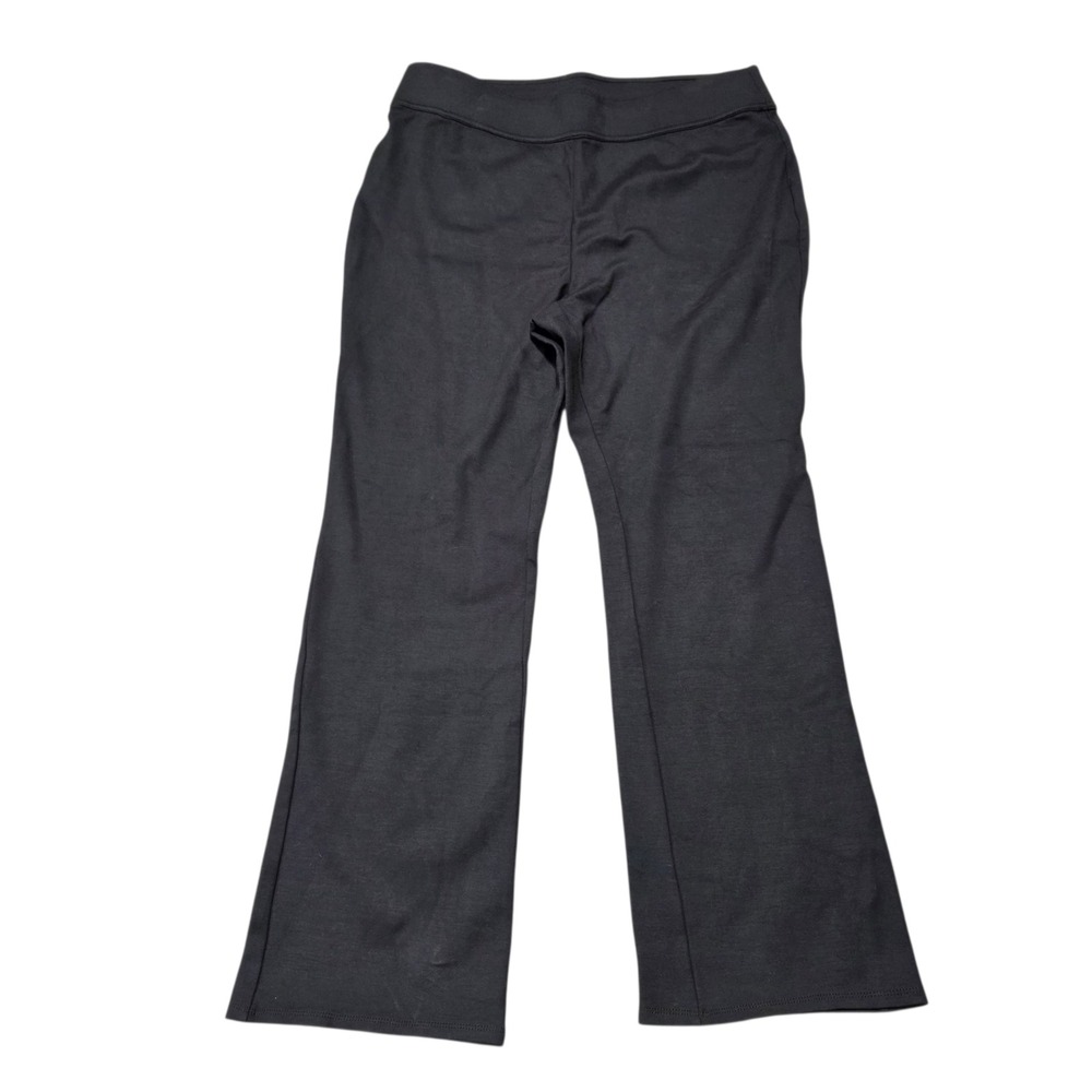 Soft Surroundings Women's Black Bootcut Pants Flare Leg Stretch Comfort Pants L